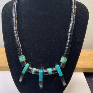 Vintage Native American Turquoise, Necklace vintage native American